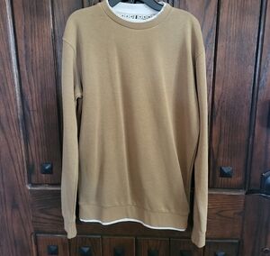 Denim & Flower Men's Brown Crewneck Sweater